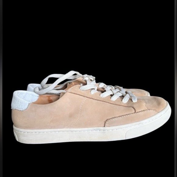 Soludos ladies IBIZI classic leather sneaker tan size 9 1/2 very good condition - Picture 1 of 14